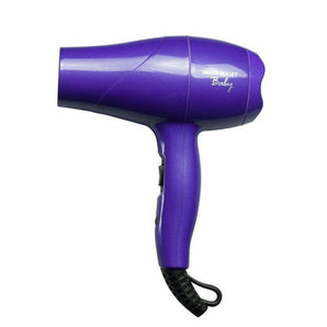 Silver Bullet Baby Travel Hair Dryer - Purple with Styling Nozzle & Diffuser NEW - On Line Hair Depot