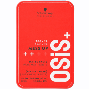Schwarzkopf Osis + Mess Up Matte Paste Medium Control 100 ml - Australian Salon Discounters