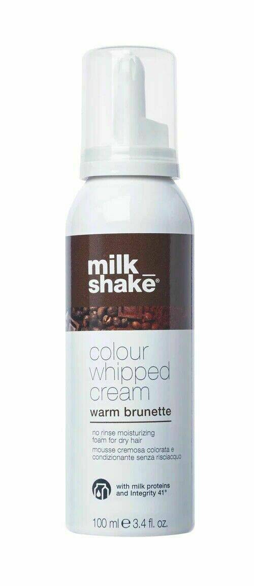 Milk Shake Colour Whipped Cream Warm Brunette 100ml no rinse Coloured Foam - On Line Hair Depot