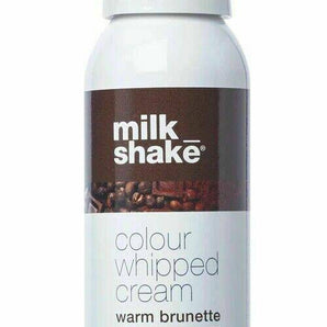 Milk Shake Colour Whipped Cream Warm Brunette 100ml no rinse Coloured Foam - On Line Hair Depot