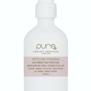 Pure Styling Primer 200ml Anti Humidity Heat Protection Rapid Blow Dry Tonic - On Line Hair Depot