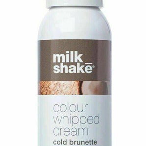 Milk Shake Colour Whipped Cream Cold Brunette 100ml no rinse Coloured Foam - On Line Hair Depot