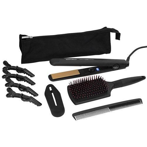 Silver Bullet Keratin 230 Hair Straightener BONUS Clips, Mat, Brush, Comb - Australian Salon Discounters