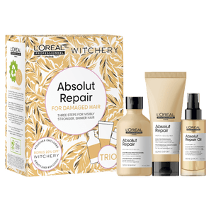 L'oreal Professionel Absolut Repair for damaged hair Shampoo, Conditioner & Argan Oil Trio Pack - On Line Hair Depot
