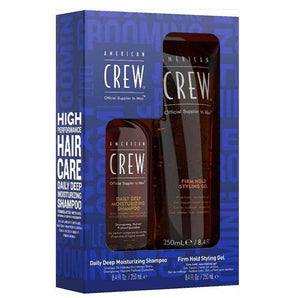 American Crew Next level Pack Daily Shampoo and Firm Style Gel Combo - Australian Salon Discounters