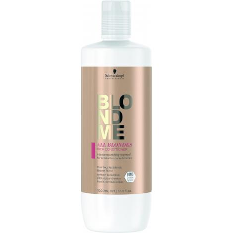 Schwarzkopf BLONDME All Blondes Rich Conditioner 1000ml - Australian Salon Discounters