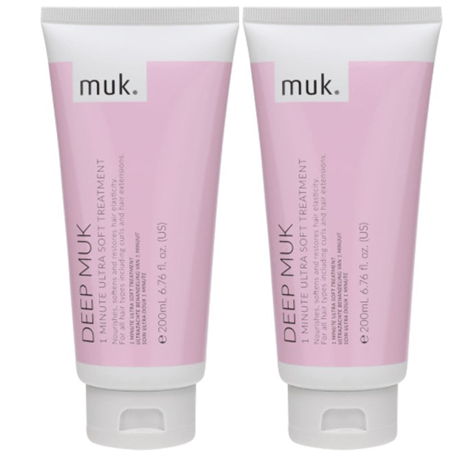 Muk Deep Muk 1 Minute Ultra Soft Treatment 2 x 200ml Intense Nourishing - Australian Salon Discounters