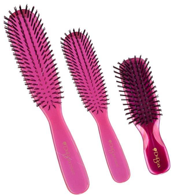 Duboa Hair Brushes Pack of 3 Brushes in Large, Medium, & Small pink - Australian Salon Discounters