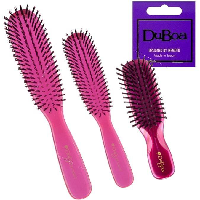 Duboa Hair Brushes Pack of 3 Brushes in Large, Medium, & Small pink - Australian Salon Discounters