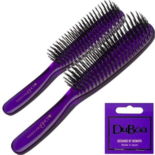 Duboa Brush Purple Duo Large and Medium Made in Japan - Australian Salon Discounters