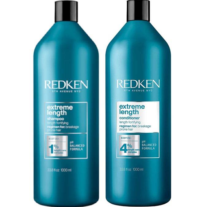 Redken Extreme Length 1lt Duo Shampoo & Conditioner for longer stronger hair - On Line Hair Depot