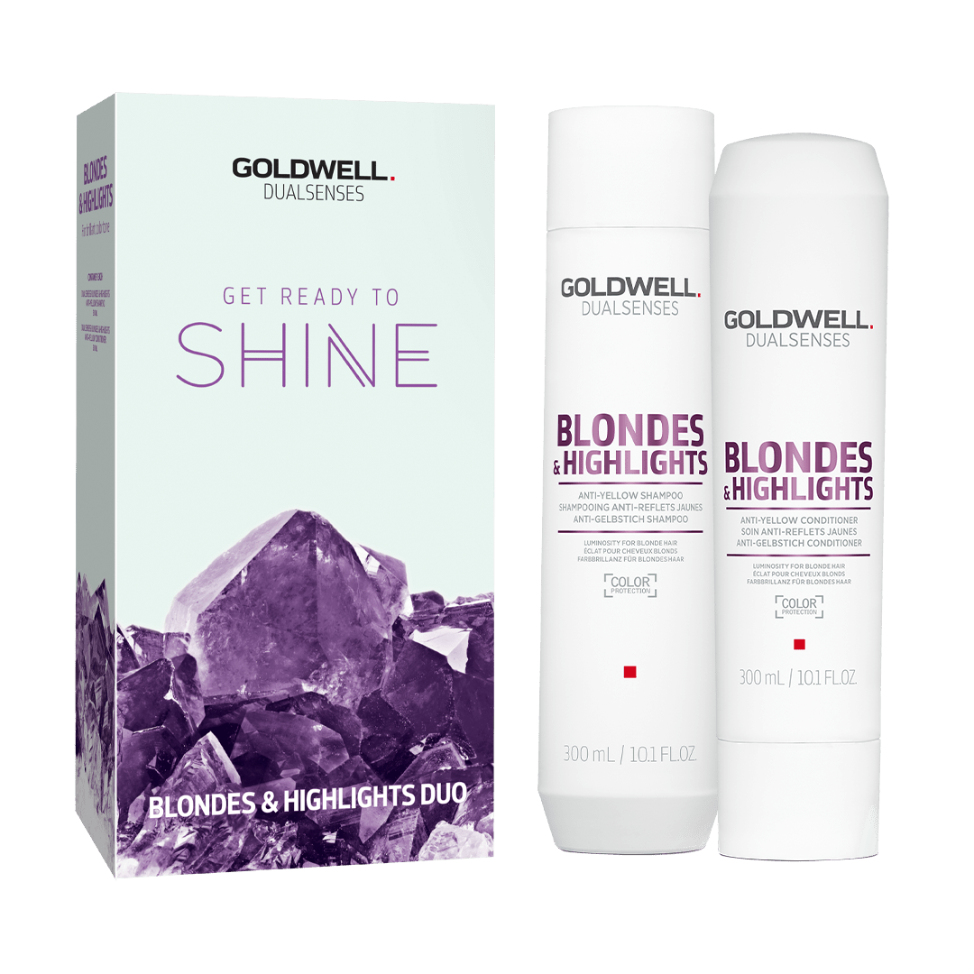 Goldwell Blondes & Highlights Anti Yellow Brassiness Duo Pack - Australian Salon Discounters