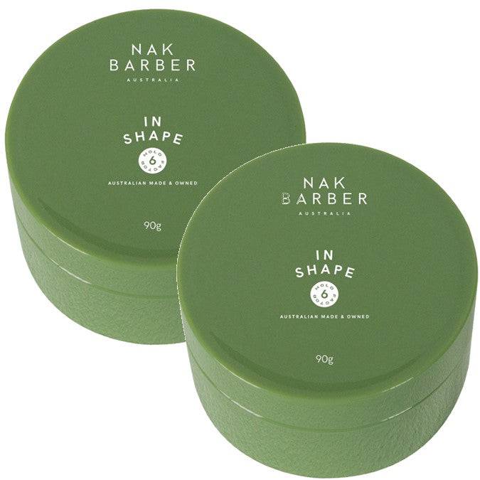 Nak In Shape Shaping Paste - Medium Hold 90g x 2 - On Line Hair Depot