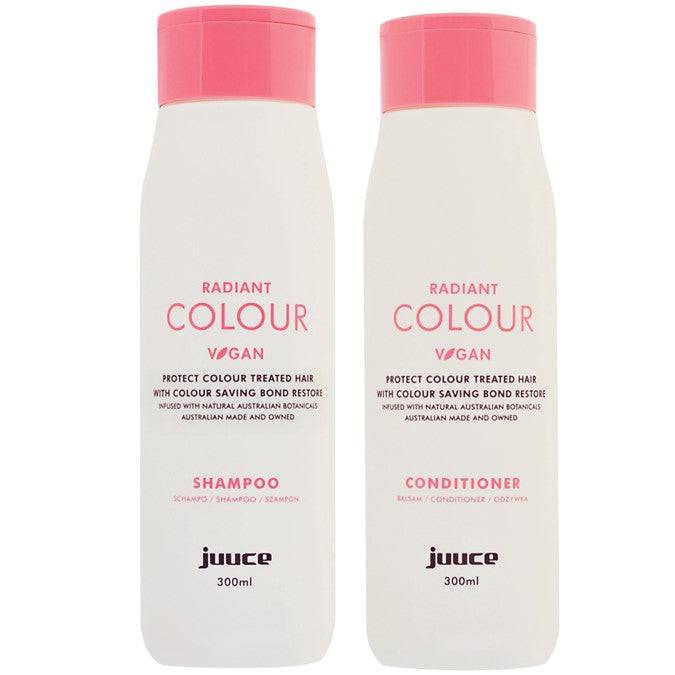 Juuce Radiant Colour Shampoo and Conditioner 300ml Duo - Australian Salon Discounters