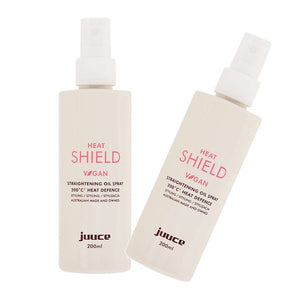 Juuce Heat Shield protection 200c + Heat defence Smooth Straight 200ml x 2 Duo Juuce Styling - On Line Hair Depot