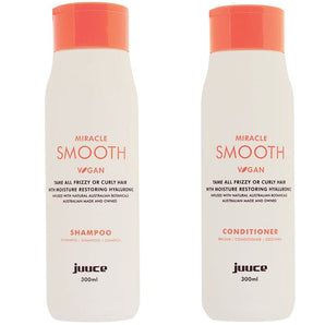 Juuce Miracle Smooth Shampoo and Conditioner 300ml Duo Juuce Miracle D-Frizz - On Line Hair Depot