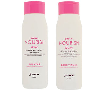 Juuce Softly Nourish Shampoo and Conditioner 300ml Duo Juuce Argan Soft - On Line Hair Depot