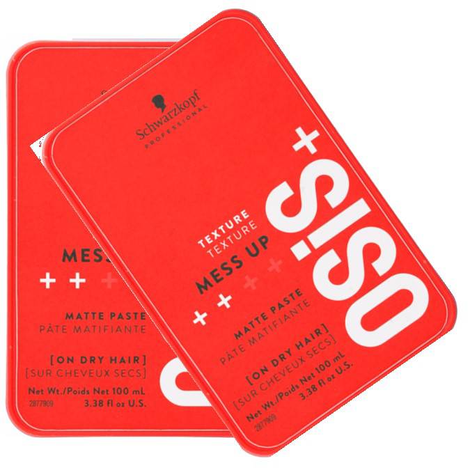 Schwarzkopf Osis+ Mess Up Matt Gum Medium Control 100ml x 2 Styling Matte Paste - Australian Salon Discounters