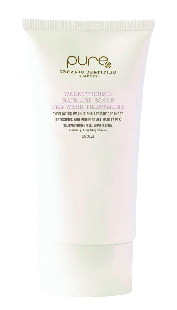 Pure Organic Certified Complex Walnut Scrub Hair & scalp Pre-Wash Treatment 150ml - On Line Hair Depot