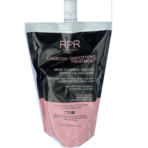 RPR Charcoal Smoothing Treatment 500ml Repair Smooth Detoxify Add Shine - Australian Salon Discounters