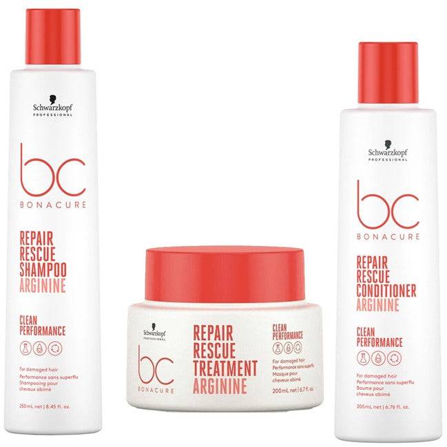 Schwarzkopf BC Peptide Repair Rescue Shampoo, Conditioner, Treatment Trio - Australian Salon Discounters