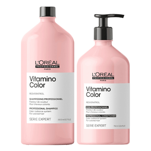 L'oreal Professionel Vitamino Resveratrol Color Shampoo 1 x 1500ml and 1 x 750ml Conditioner - On Line Hair Depot