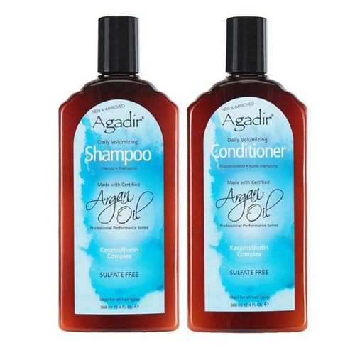 Agadir Argan Oil Volumizing Shampoo & Conditioner Duo 366ml each - Australian Salon Discounters