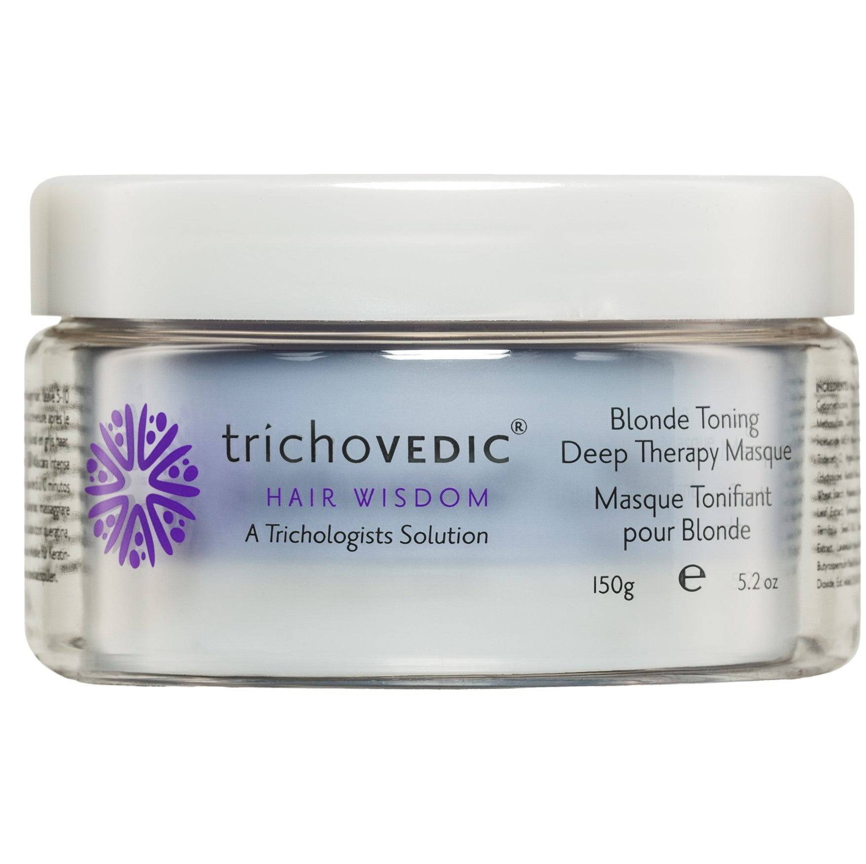 Trichovedic Blonde Toning Deep Therapy Masque 150ml - On Line Hair Depot