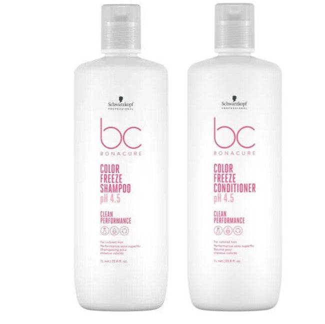 Schwarzkopf BC BONACURE Colour Freeze ph4.5 Shampoo & Conditioner 1 Litres DUO - Australian Salon Discounters