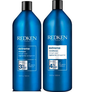 Redken Extreme Shampoo & Conditioner 1lt Duo for Damaged Hair in Need of Strength and Repair - On Line Hair Depot