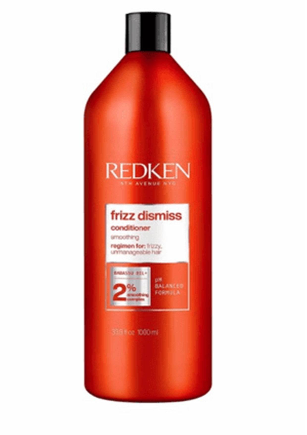 REDKEN Frizz Dismiss Conditioner 1lt for humidity protection and Smoothing - On Line Hair Depot