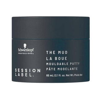 Schwarzkopf Session Label The Mud Shapes and defines hair Medium Hold 65ml - Australian Salon Discounters