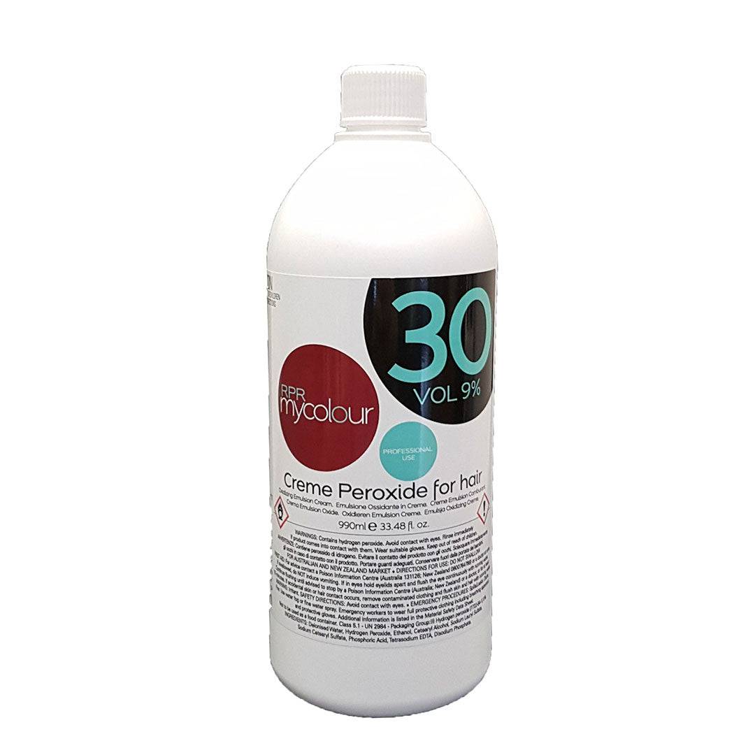RPR MYCOLOUR 30 VOLUME CREME PEROXIDE 1 LTR - Australian Salon Discounters