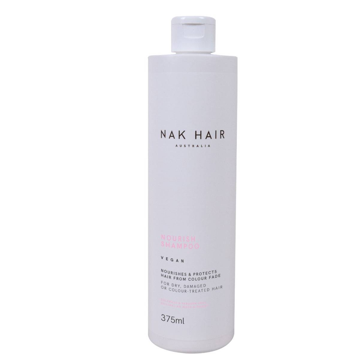 Nak Nourish Shampoo Conditoner Repl Ends Leave in Moisturiser Trio - On Line Hair Depot