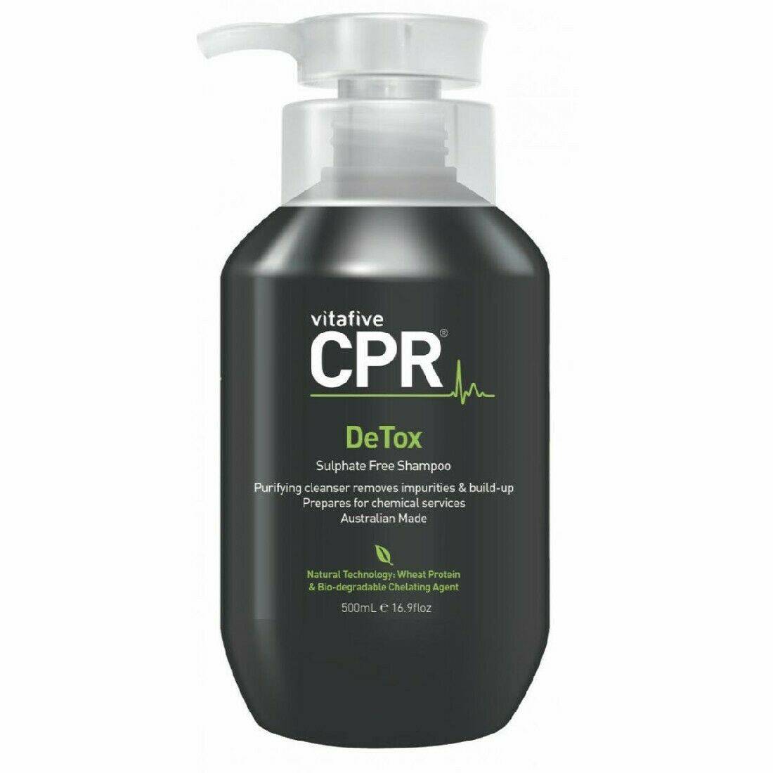 CPR DETOX Sulphate Free Cleansing Shampoo 1 x 500ml - Australian Salon Discounters