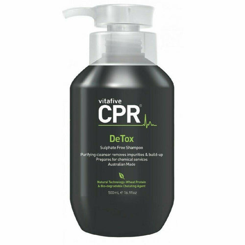 CPR DETOX Sulphate Free Cleansing Shampoo 1 x 500ml - Australian Salon Discounters