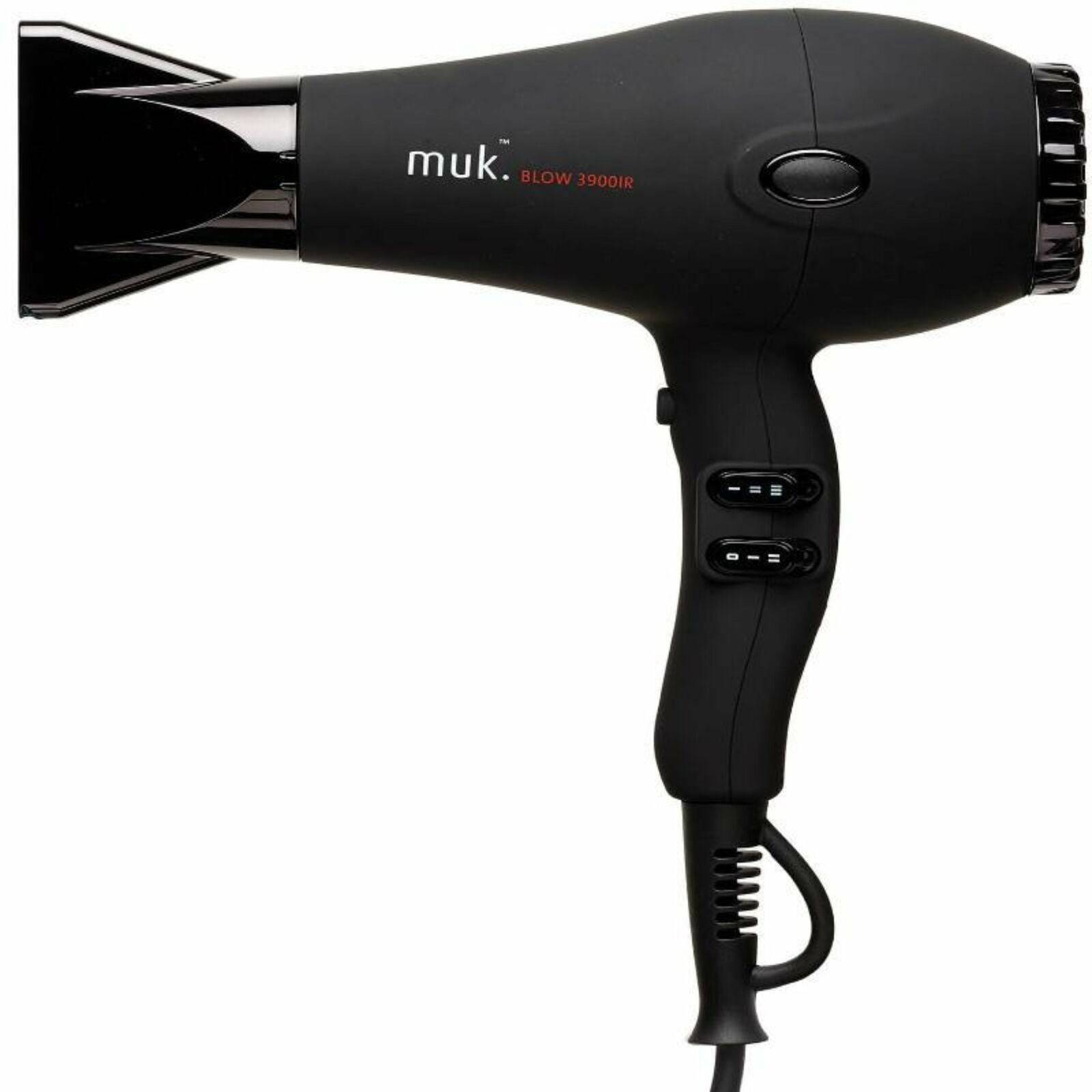 Muk Matte Black Blow Dryer 3900-IR Hair Dryer - On Line Hair Depot