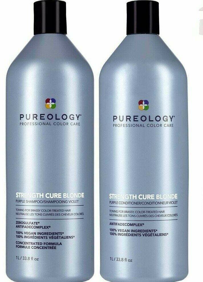 Pureology Strength Cure Best Blonde Shampoo and Conditioner 1 Litre Duo - Australian Salon Discounters