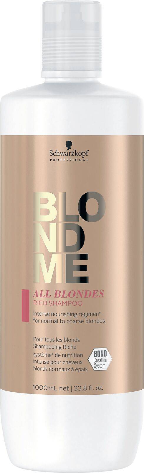 Schwarzkopf BLONDME All Blondes Rich Shampoo 1000ml - Australian Salon Discounters
