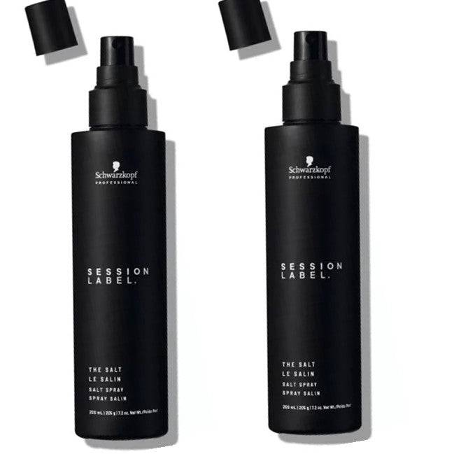 Schwarzkopf Session Label The Salt 200ml x 2 creates a textured finish with natural hair movement - Australian Salon Discounters
