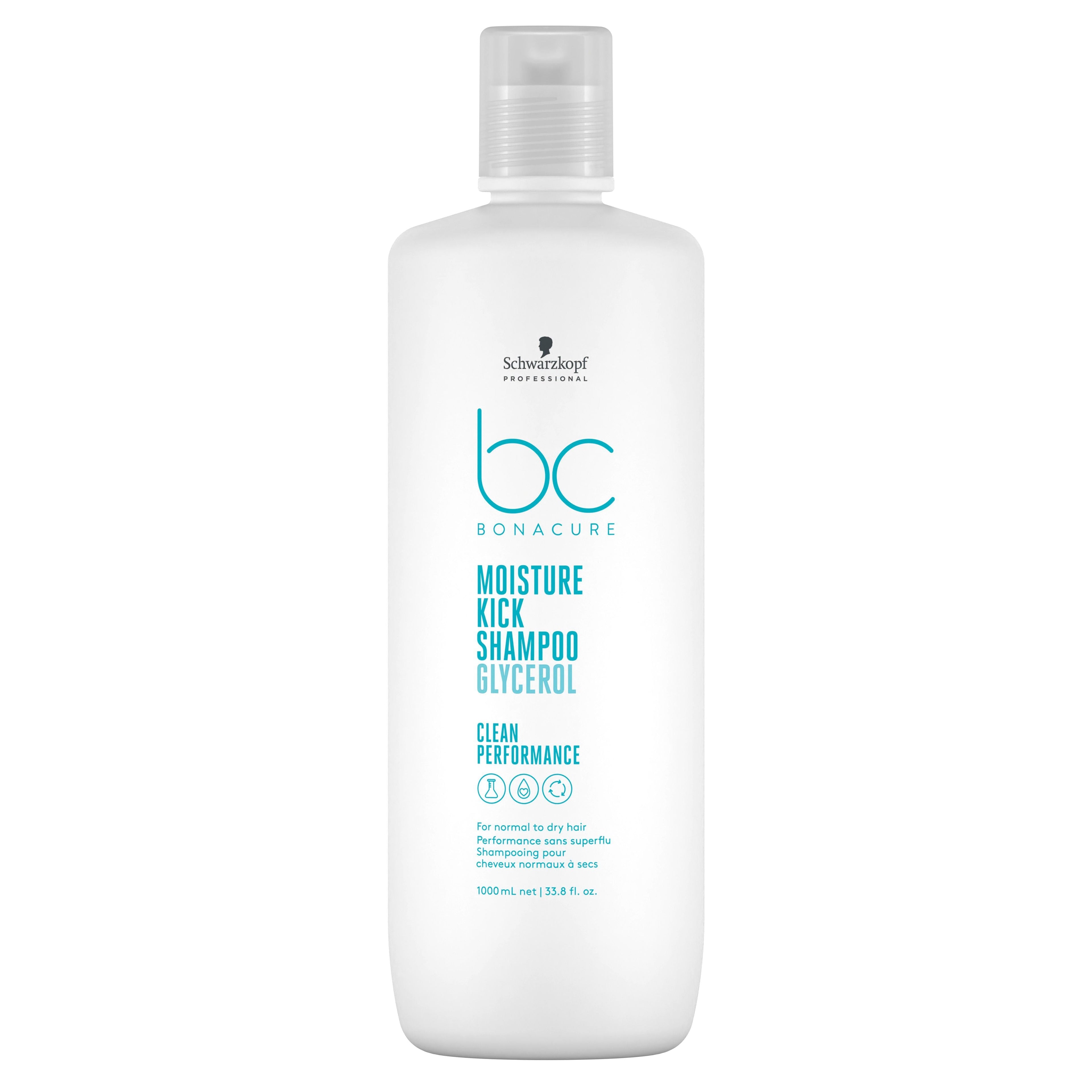 Schwarzkopf BC BONACURE Moisture Kick Shampoo 1000ml - Australian Salon Discounters